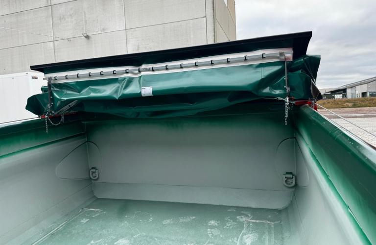 Système de bâchage électrique du conteneur de terrassement Hardox New Generation