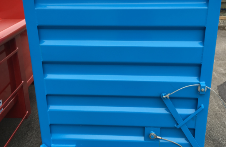 6.6 Bodemklepcontainer blauw